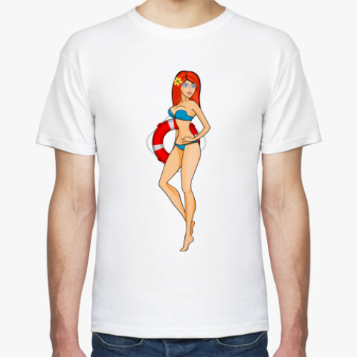 Футболка с принтом Girl