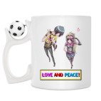 Кружка с футбольным мячиком