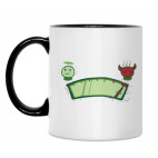 Кружка двухцветная