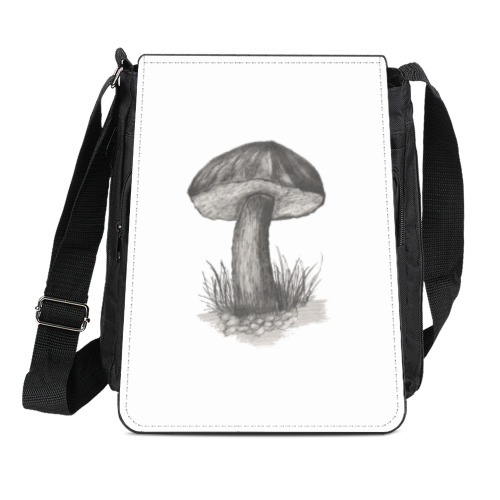 Сумка-планшет с принтом Гриб