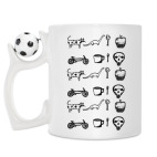 Кружка с футбольным мячиком