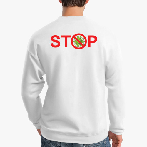 Свитшот с принтом Stop coronavirus