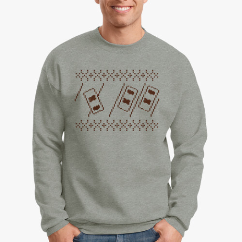 Свитшот с принтом Свитер с Оленем