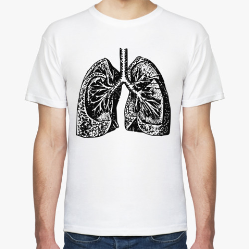 Футболка с принтом  'Anatomy: Lungs'