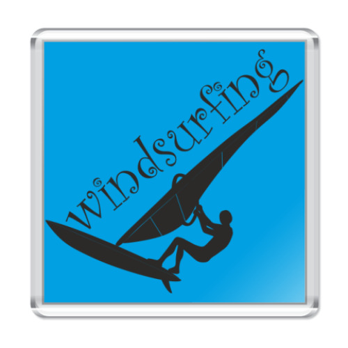 Магнит с принтом  windsurfing