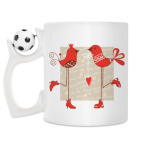 Кружка с футбольным мячиком