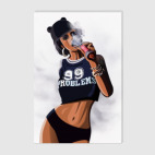 Девушка с кальяном