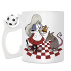 Кружка с футбольным мячиком