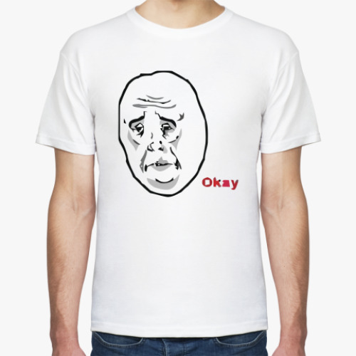 Футболка с принтом Okay