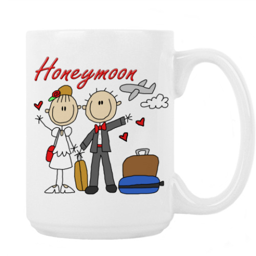 Кружка с принтом honey moon