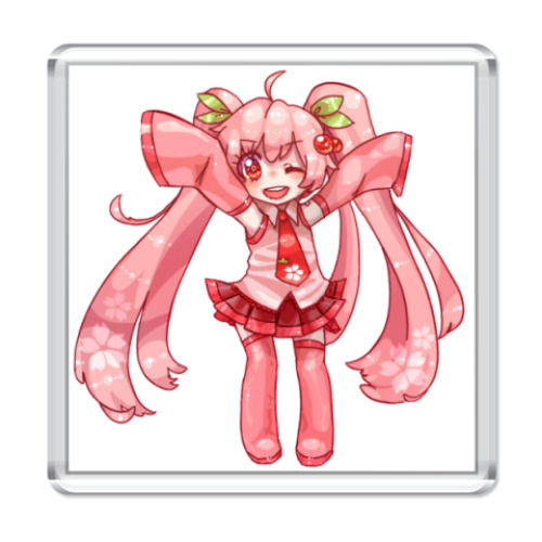 Магнит с принтом  Sakura Vocaloid