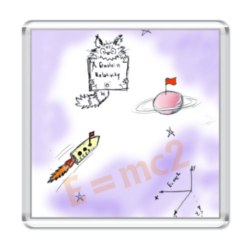 Магнит с принтом железяка