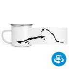 Кружка металлическая белая (круговая запечатка)