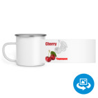 Кружка металлическая белая (круговая запечатка)