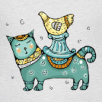 Кот и птичка