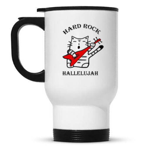 Кружка-термос с принтом Hard rock