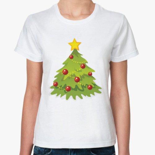 Классическая футболка Елочка-иголочка