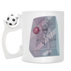 Кружка с футбольным мячиком