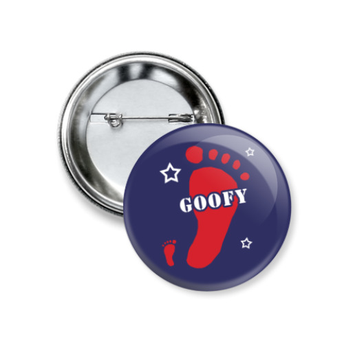 Значок 37мм с принтом Goofy
