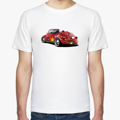 Футболка с принтом Жук хиппи