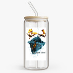 Банка с бамбуковой крышкой