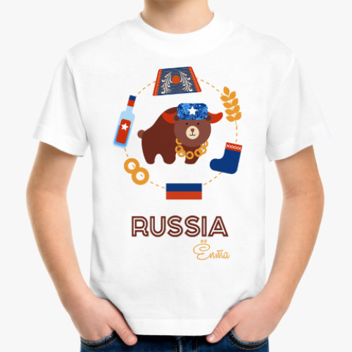 Детская футболка Russia, Ёпта