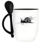 Кружка с ложкой