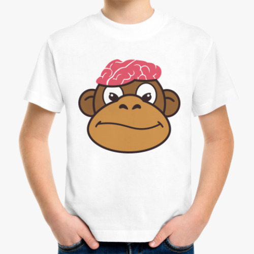 Детская футболка Обезьяньи мозги
