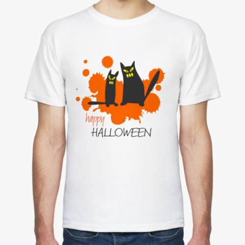 Футболка с принтом 'Коты'