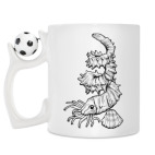 Кружка с футбольным мячиком