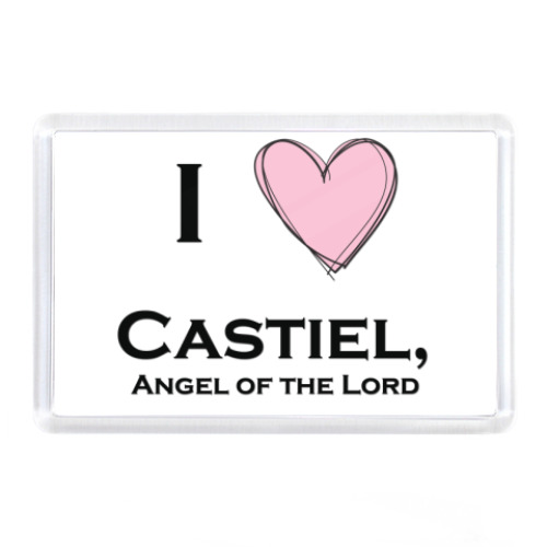 Магнит I love Castiel