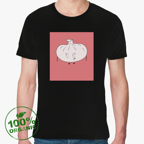 Футболка из органик-хлопка Смущенный грузинский хинкалик