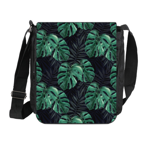 Сумка на плечо (мини-планшет) с принтом Тропический лес