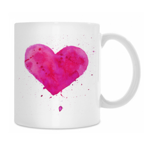 Кружка с принтом Сердце