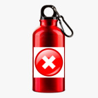 Металлическая бутылка 400 мл UV-DTF