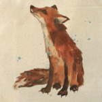 Aquarelle Cute Fox