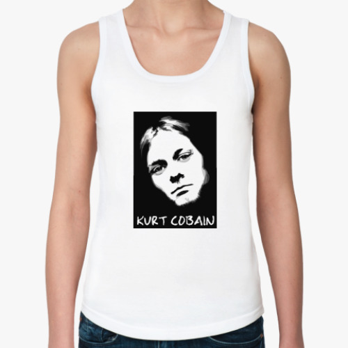 Женская майка с принтом Kurt Cobain