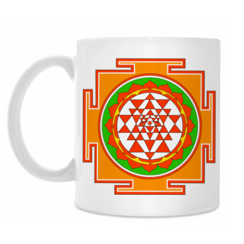 Кружка с принтом Шри Янтра