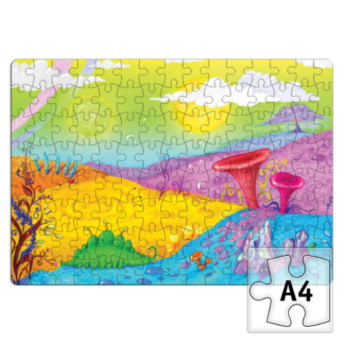 Пазл с принтом Планета