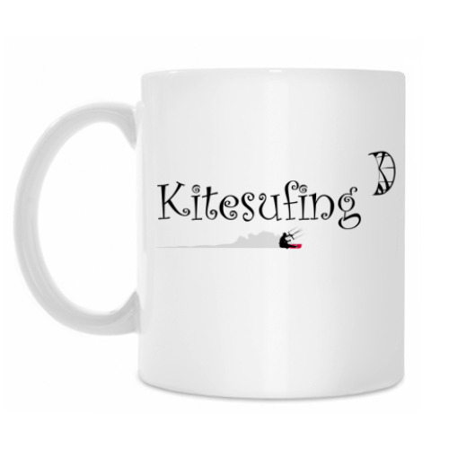 Кружка с принтом Кайтсёрфинг