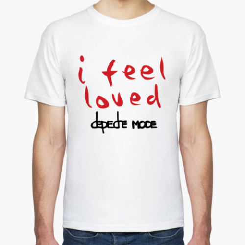 Футболка с принтом I feel loved