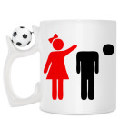 Кружка с футбольным мячиком