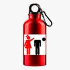 Металлическая бутылка 400 мл UV-DTF