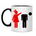 Кружка двухцветная