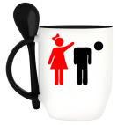 Кружка с ложкой