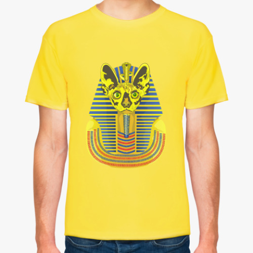 Футболка с принтом Кот фараон