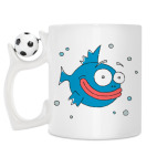 Кружка с футбольным мячиком