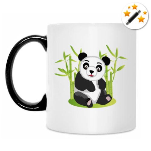 Кружка-хамелеон с принтом Панда