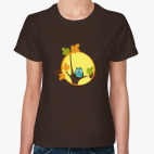 Сова, полная луна