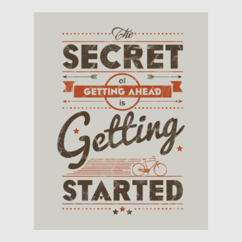 Постер Секрет успеха мотиватор